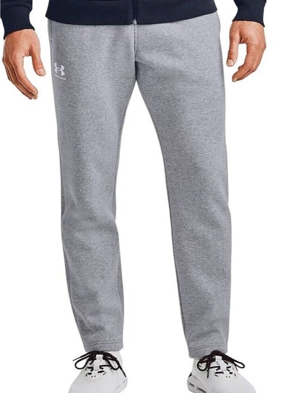 Under Armour Men’s Gray Rival Fleece Open Bottom Sweatpants Sz 4XL. NWT